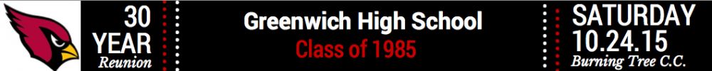 GREENWICH HIGH SCHOOL Reunion